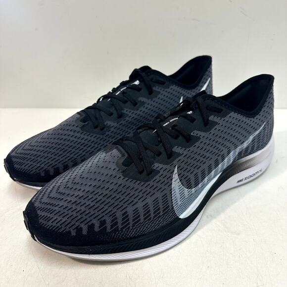 NWOT Nike Air Zoom Pegasus Turbo 2 Running Sneaker Shoe Black White Grey 14 - Picture 1 of 10